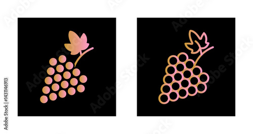 Grapes Icon Design