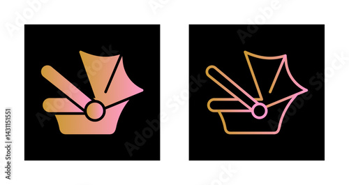 Car Seat Safety Icon Design