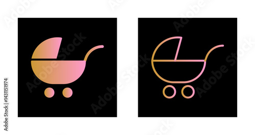 Baby Carriers Icon Design
