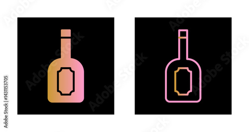 Wine Label Icon Design