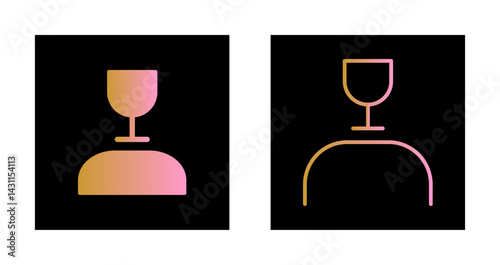 Wine Snob Icon Design