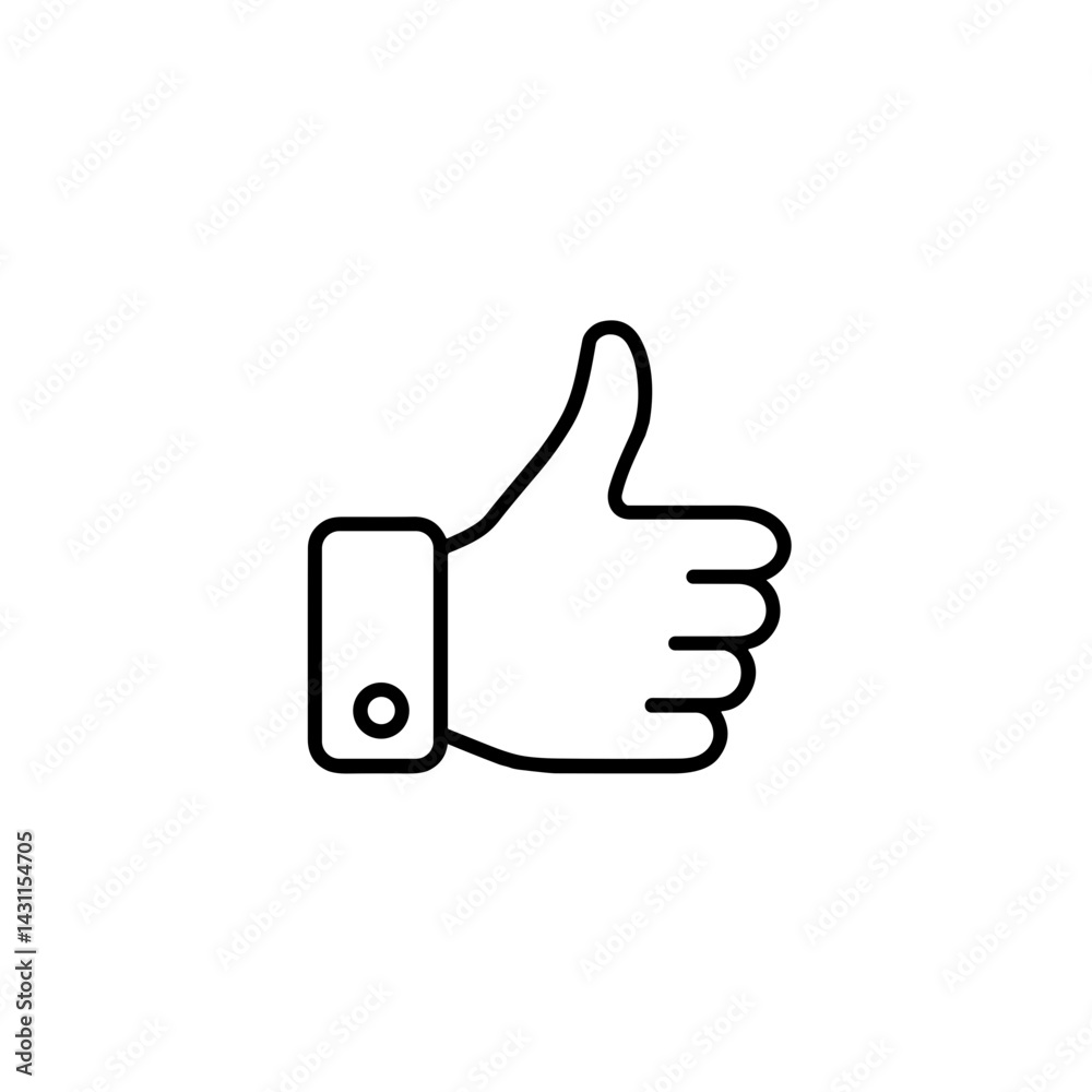 Hand Gesture Icon on Transparent Background Hand Gesture Icon on Transparent Background