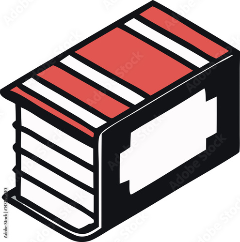 trendy book svg icon