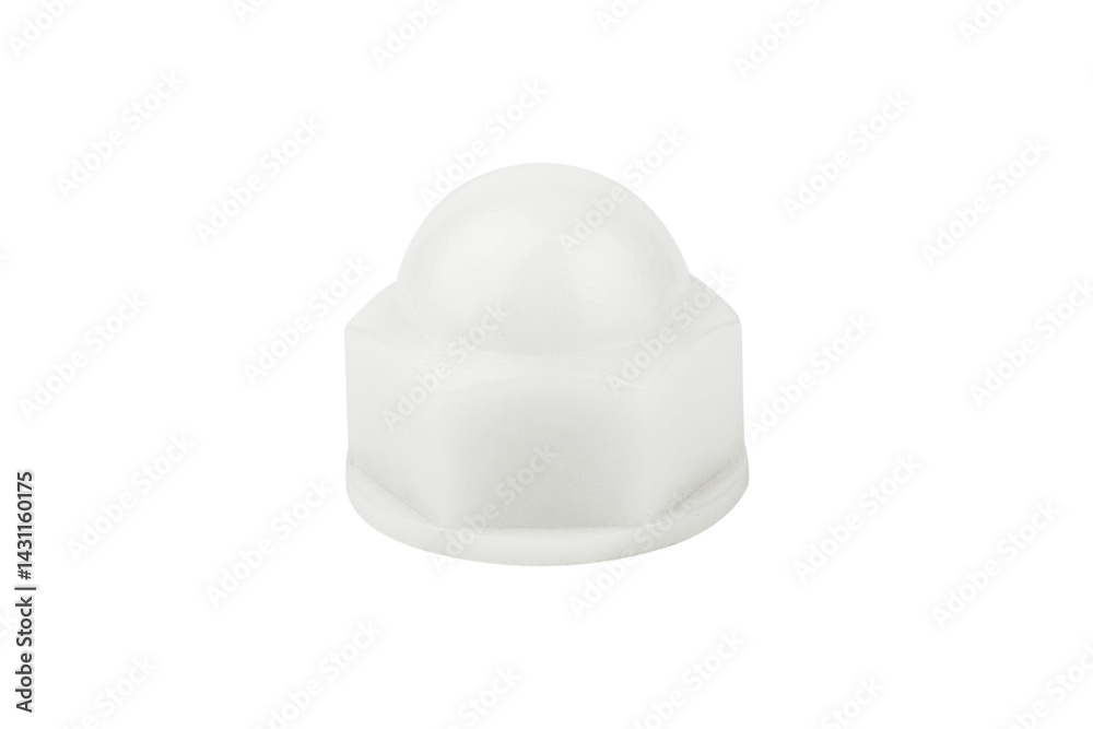 Fototapeta premium plastic cap nut isolated from background