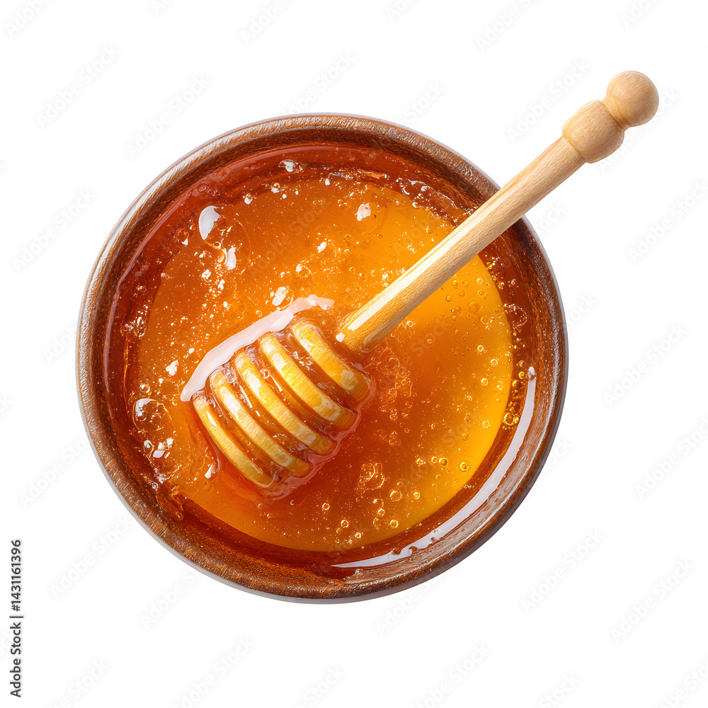 Honey isolated on white, top view --v 7.0 Honey isolated on white, top view --v 7.0
