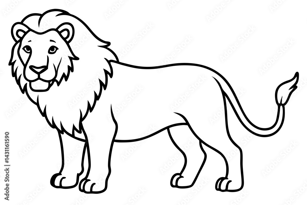 Wild King Line Art Wild King Line Art