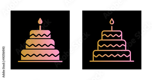 Cake Topper Icon Design