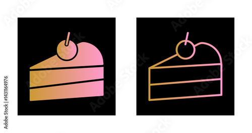 Cake Slice Icon Design