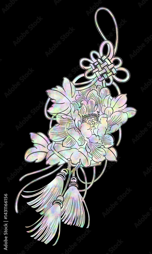 Obraz premium 노리개 자개 민화