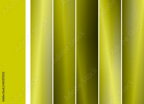 Abstract Organic Yellow and Gold Gradient Collections Vector Set