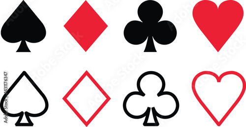 Playing Card Symbols Icon play poker games