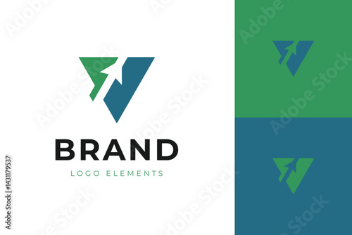Growth Up business logo icon design with arrow vector graphic for financial logo template