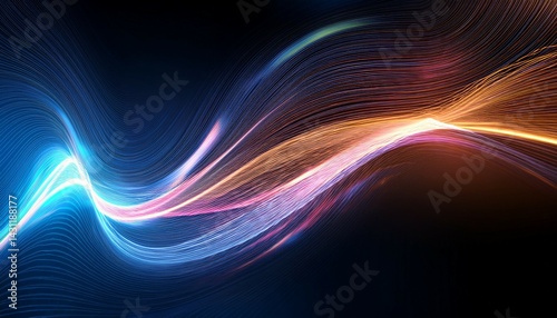 light glowing flow waves abstract background design backgrounds