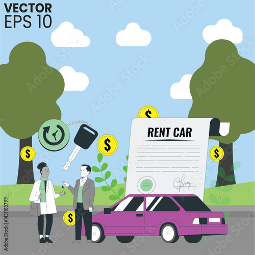 rent a car on the road