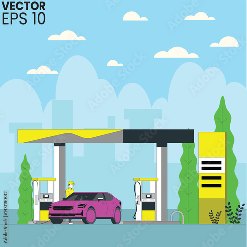 petrol stations on the road