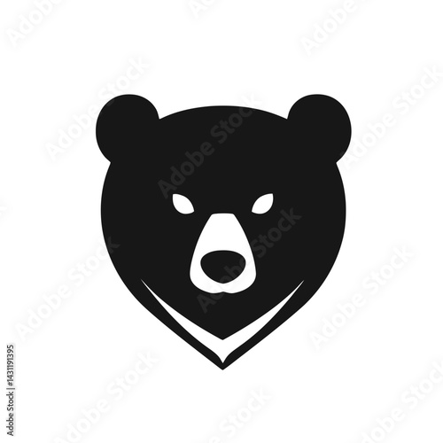 Minimalist Black Bear Logo Design Inspiration for Graphic Artists and Designers