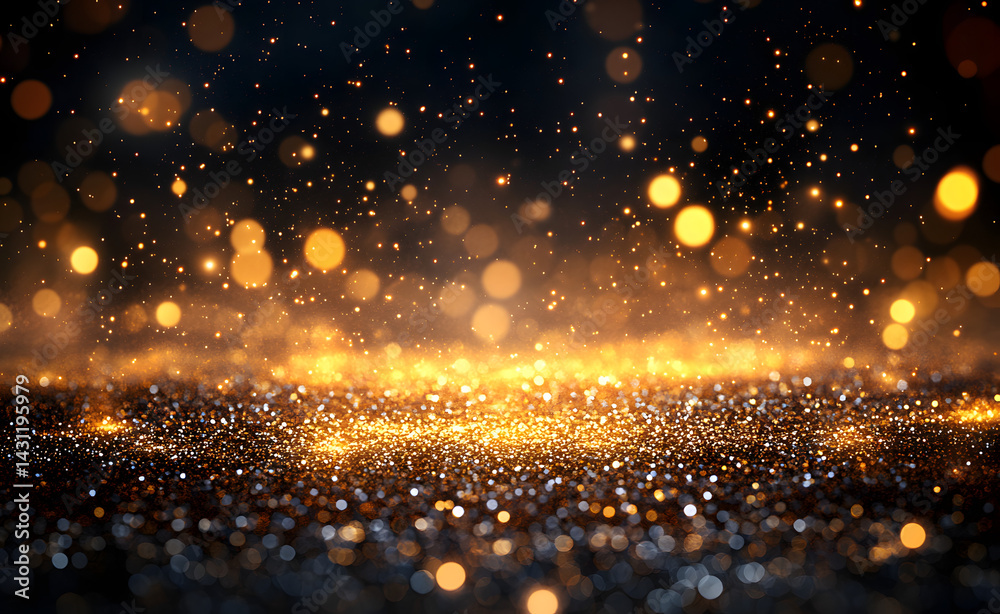 Naklejka premium Festive golden background. Abstract gold luxury background. 