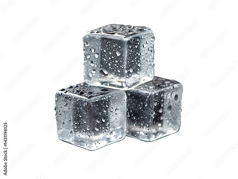 Clear Ice Cubes Isolated on White Transparent Background, Drink Element, Refresh Graphic, Summer Chill, Beverage Detail, Isolated Object Clear Ice Cubes Isolated on White Transparent Background, Drink Element, Refresh Graphic, Summer Chill, Beverage Detail, Isolated Object