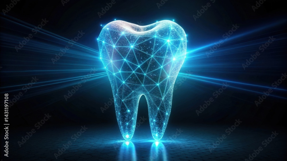 Illuminated Digital Tooth A Futuristic Representation of Oral Healthcare and Advanced Dental Technology Illuminated Digital Tooth A Futuristic Representation of Oral Healthcare and Advanced Dental Technology