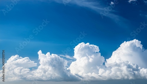 blue sky and white clouds nature background