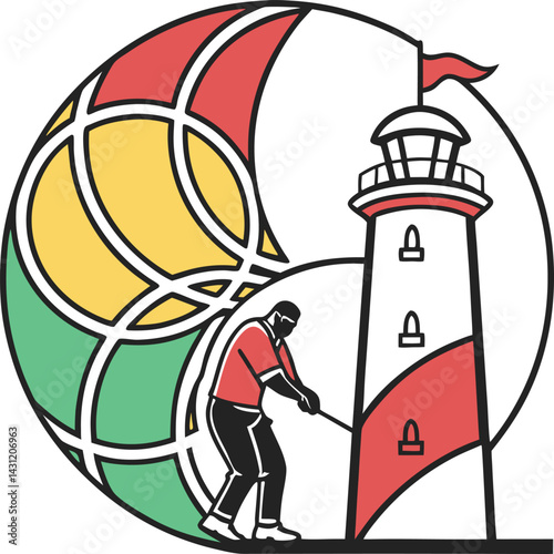 lighthouse on the island