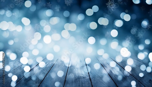 abstract winter cool bokeh background