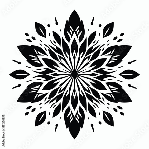 A lone flower in full silhouette, evoking peace and introspection.53