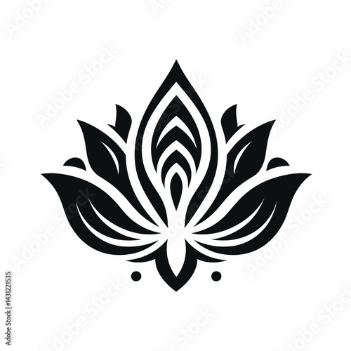A lone flower in full silhouette, evoking peace and introspection.36