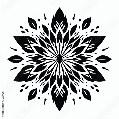 A lone flower in full silhouette, evoking peace and introspection.3