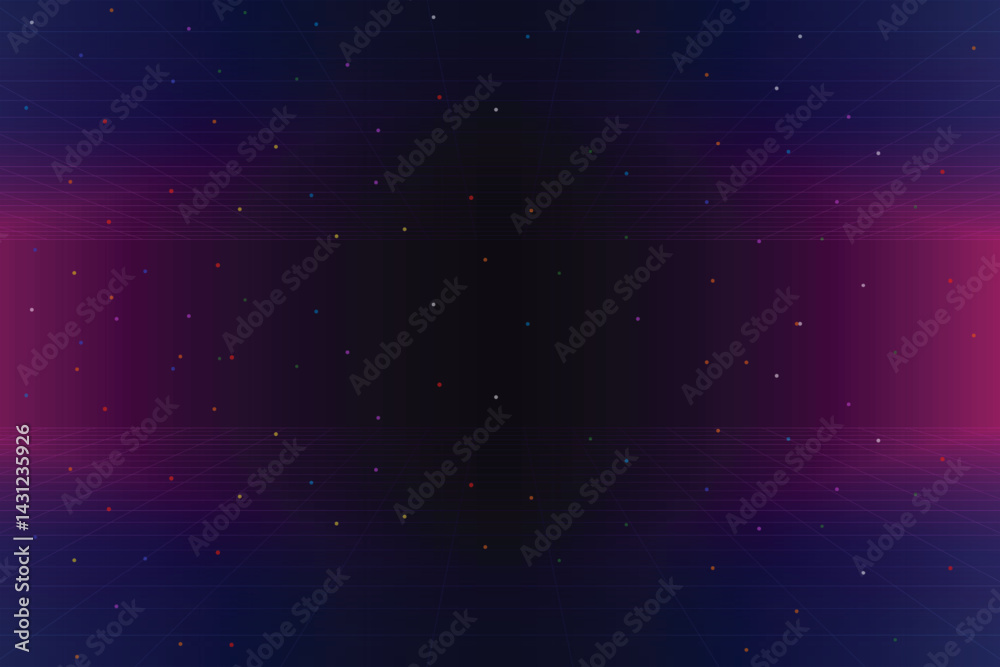 Retro cyberpunk style 80s game scene pixel art 8-bit sci-fi background. glowing neon grid and stars from vintage arcade computer games. Retro cyberpunk style 80s game scene pixel art 8-bit sci-fi background. glowing neon grid and stars from vintage arcade computer games.