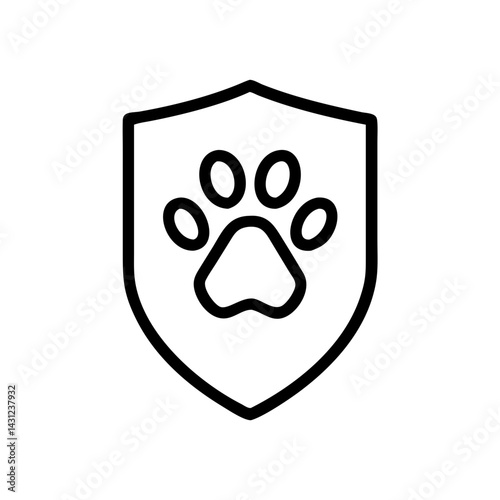 Close-up graphic design of a protective paw advocating animal safety and welfare