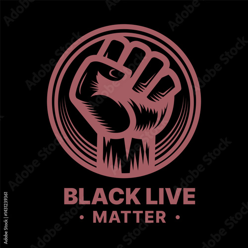 Black Live Matter Logo Illustration