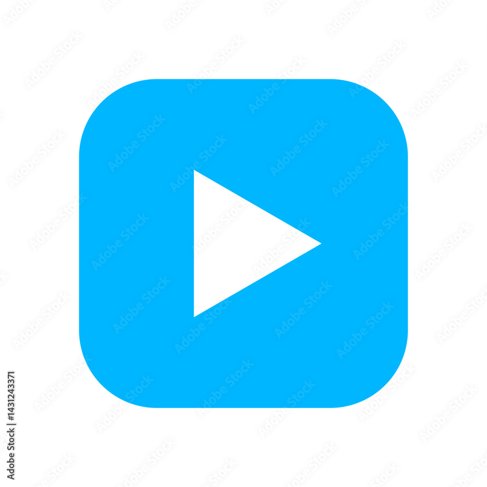 play icon with transparent background