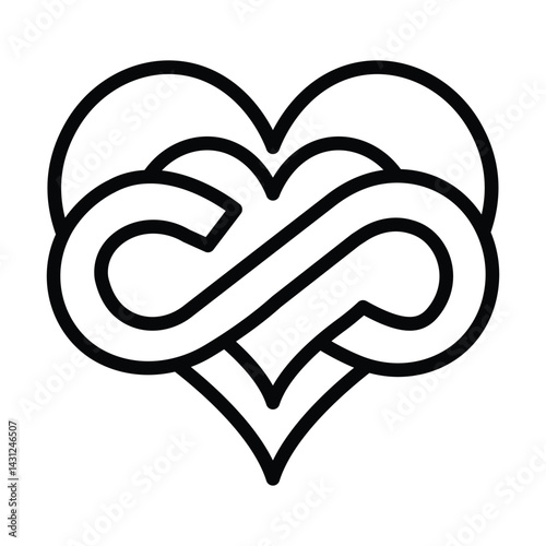 Eternal Love vector, pixel perfect, illustrator file 
