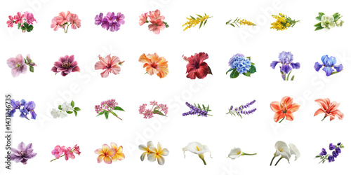 Beautiful Floral Collage for Design