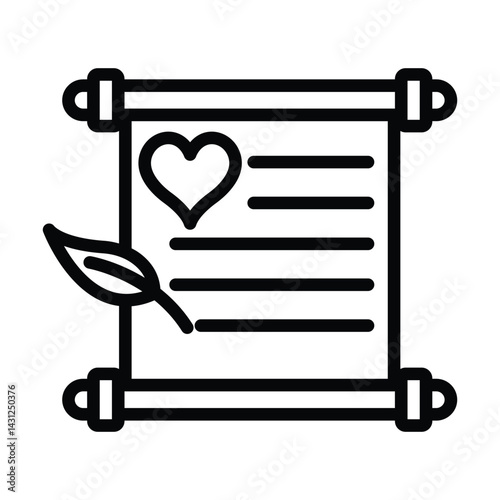 Love Poem vector, pixel perfect, illustrator file 
