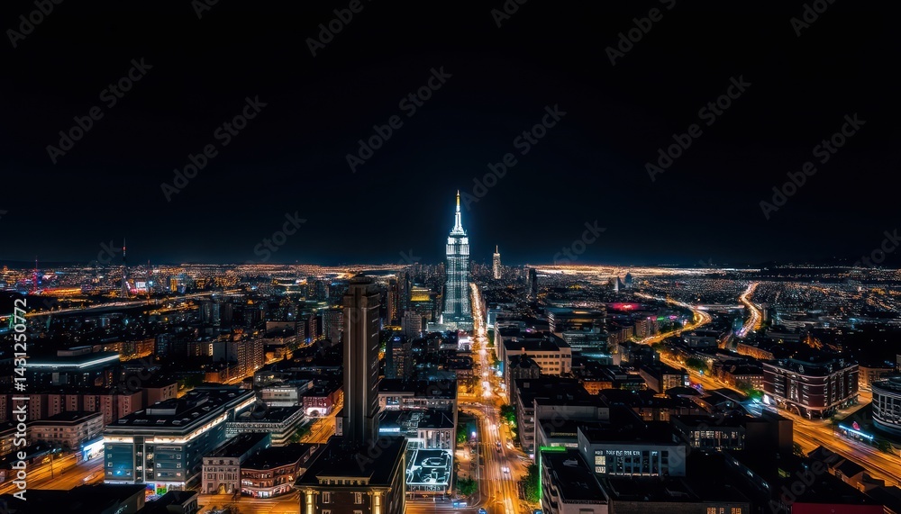 Fototapeta premium Cityscape at Night (6)