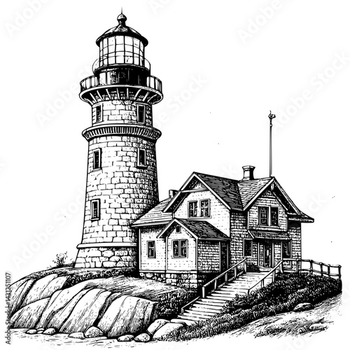 lighthouse on the coast