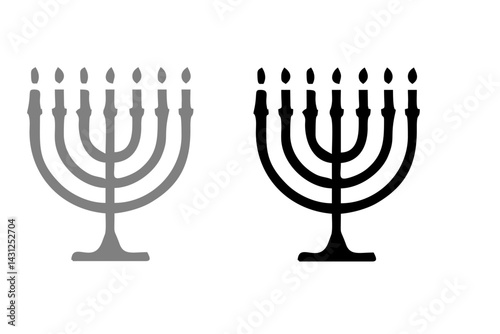 Menorah icon. Element of religious culture icon