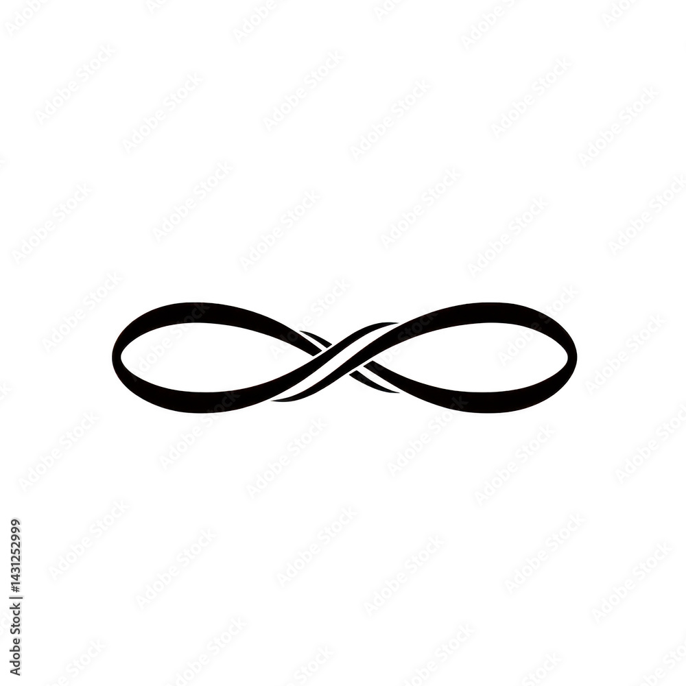 elegant black infinity symbol on transparent background, representing endless possibilities and continuity. smooth curves create sense of balance and harmony elegant black infinity symbol on transparent background, representing endless possibilities and continuity. smooth curves create sense of balance and harmony