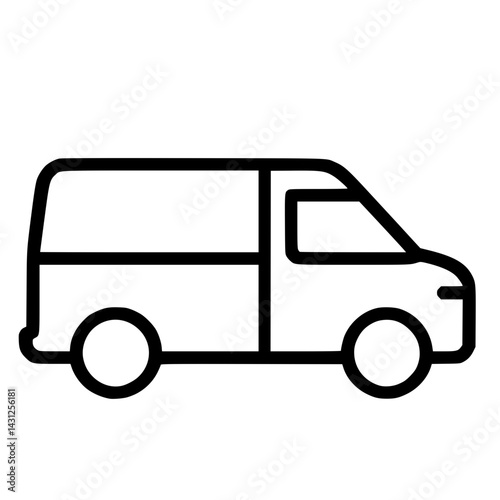 Van Illustration – Travel and Transportation Icon