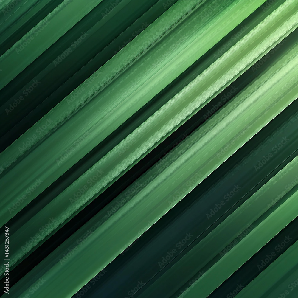 Obraz premium A modern green striped background with clean lines and vibrant shades, perfect for fresh, minimal, and nature-inspired design themes.