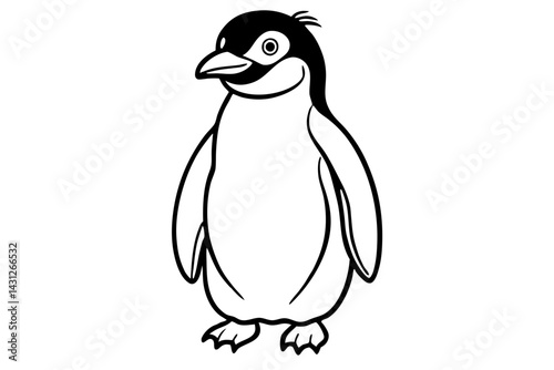 Stylized Rockhopper Penguin