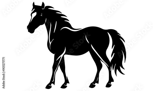 vector illustration of a horse - horse vector illustration