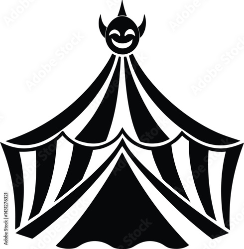 circus tent vector illustration