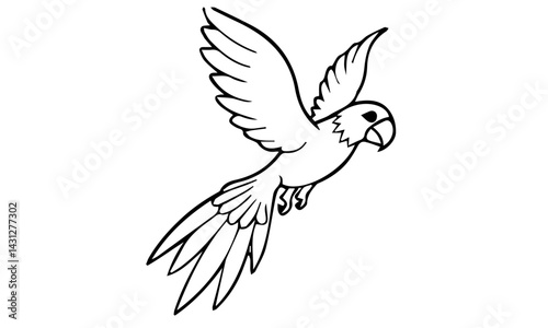 vector illustration of a bird