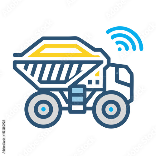 Smart Mining Truck with Connectivity - Digital Technology for Mining Industry