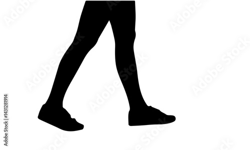 female legs in black stockings