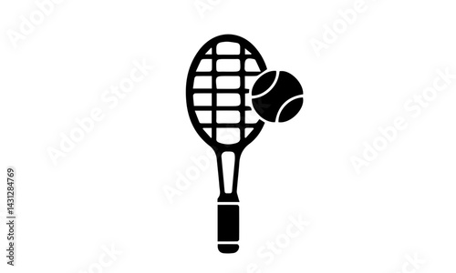tennis racket and ball - badminton racket and shuttlecock