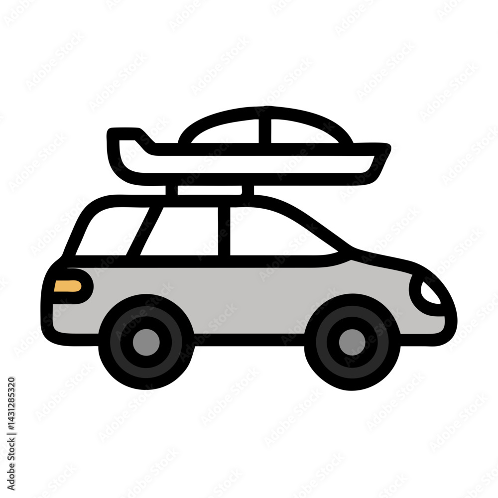 Sleek Gray Car Illustration: Simple Vehicle Graphic with Minimalist Design Sleek Gray Car Illustration: Simple Vehicle Graphic with Minimalist Design
